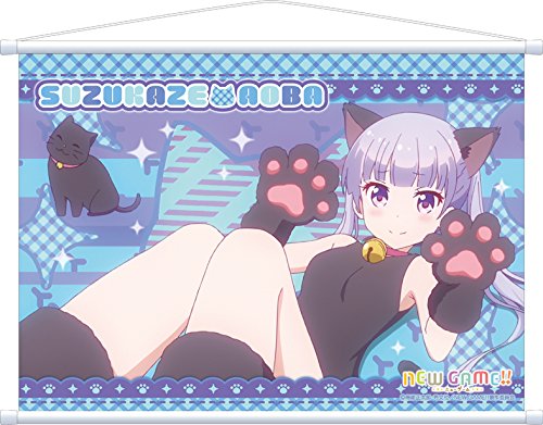 Amazon.co.jp: NEW GAME!! 青葉のふわもふアニマルタペストリー 猫 420